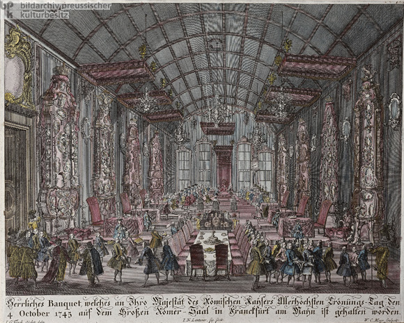 Coronation Banquet for Francis I, Holy Roman Emperor, in Frankfurt am Main on October 4, 1745 (c. 1750)